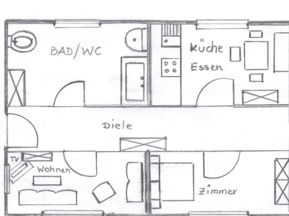 Apartment Bei Anna Schlitters Buitenkant foto